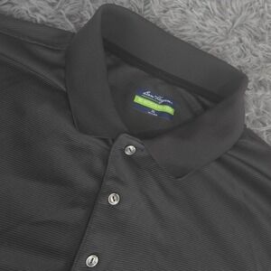 Ben Hogan Performance Mens 3XL XXXL Gray Ribbed Short Sleeve Stretch Golf‎ Polo